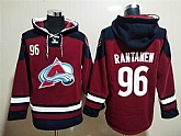 Avalanche 96 Mikko Rantanen Burgundy All Stitched Pullover Hoodie,baseball caps,new era cap wholesale,wholesale hats